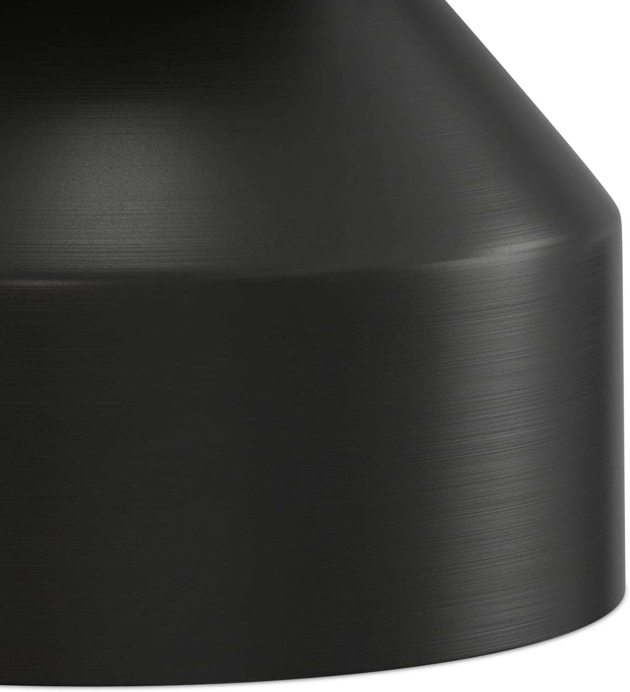 SIMPLIHOME Maxine Side Table - 18 inch Wide Genuine Marble Top Round Accent Table in Black/White, Modern End Table or Metal Table with Black Base for Living Room or Bedroom, Assembled