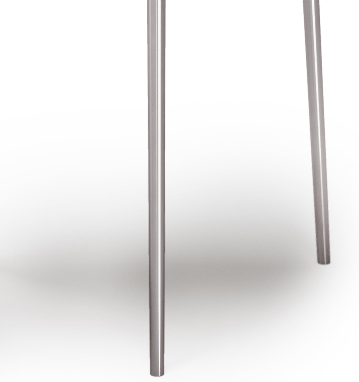2-Piece Metal Nesting Table - Nickel with Gray, Iron, 19.7 x 19.7 x 21.7 | Handcrafted cast aluminum nesting tables with nickel finish