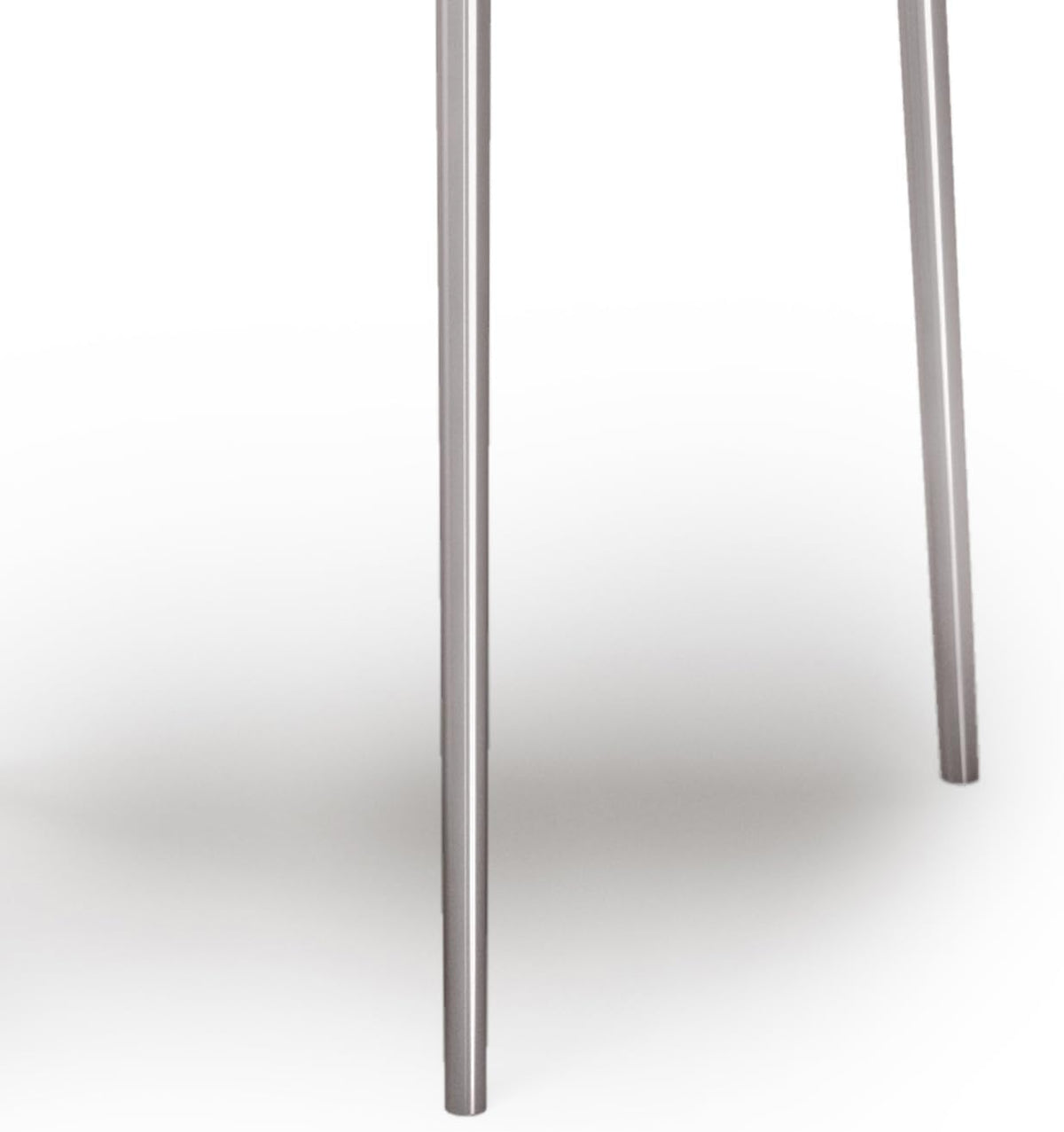 2 Pc Metal Nesting Table - Nickel with Gray, Iron, Living Room Tables | Handcrafted cast aluminum nesting tables with nickel finish