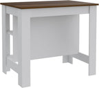 Kitchen Island with Three Concealed Shelves, Multicolor | Modern kitchen island with three concealed shelves and spacious surface