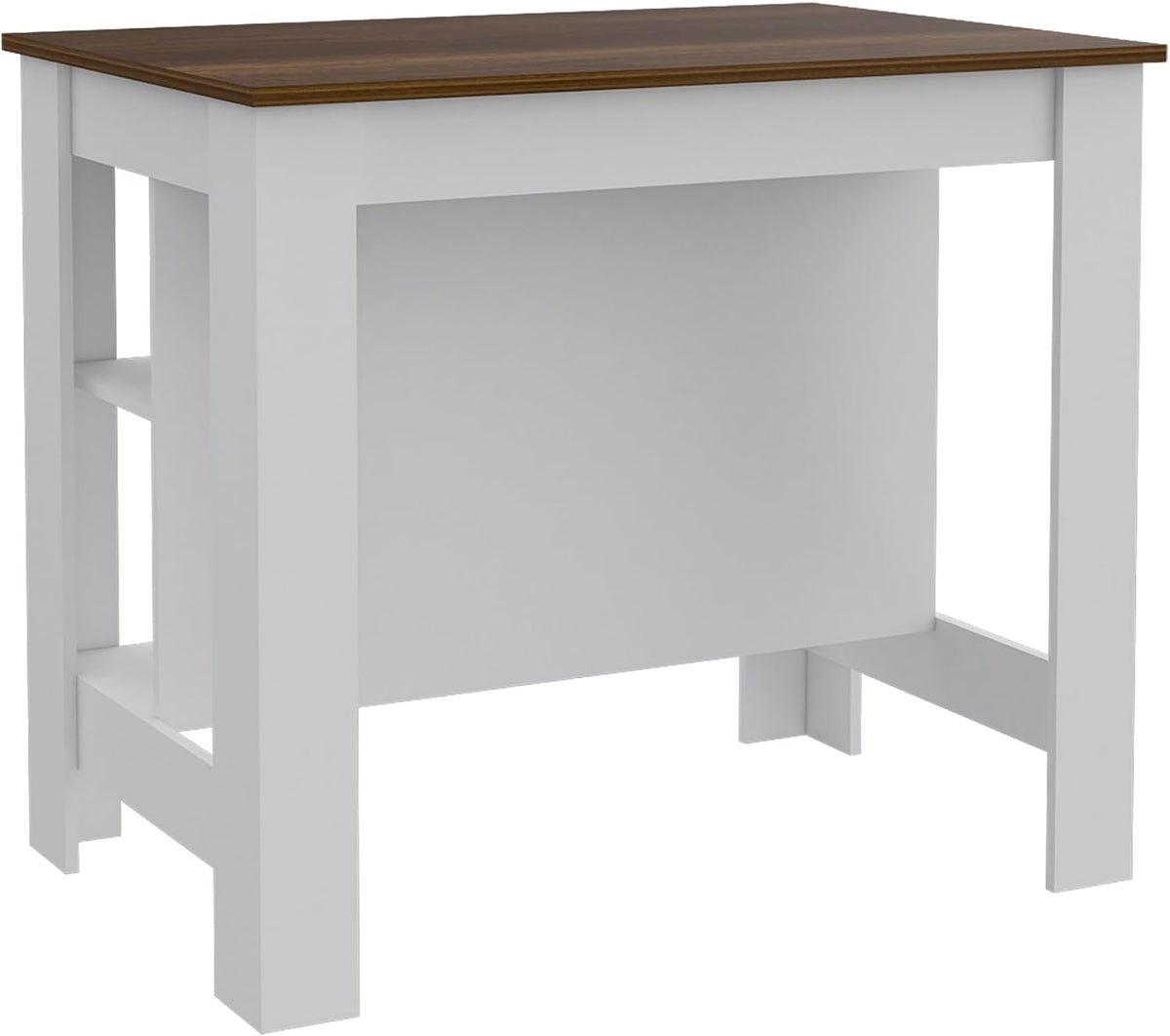 Kitchen Island with Three Concealed Shelves, Multicolor | Modern kitchen island with three concealed shelves and spacious surface