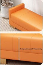 Modern Bed End Stool Bedroom Small Apartment Simple Nordic Fabric Living Room Armrest Sofa Shoe Bench Entryway(Blue)