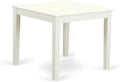East West Furniture OXT-LWH-T Oxford Square Dining Room Table for Small Spaces, 36x36 Inch, Linen White