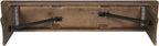 Flash Furniture Hercules 60x12 in Commercial Folding Bench, Rustic | Foldable Locking Legs, Farmhouse, Rustic
