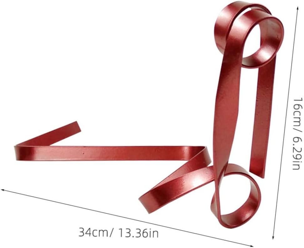 Color Ribbon Wine Rack Suspended Wine Shelf Tabletop Display Holder Personality Balance Bracket for One Bottle Modern Home Decor Kitchen Counter Living Room Restaurant