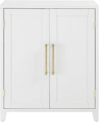 Crosley Furniture Roarke Stackable Kitchen Pantry Storage Cabinet with Doors and Shelves, Accents Cabinets, White