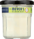 MRS. MEYER'S CLEAN DAY Lemon Verbena Soy Candle, Garden-Inspired Aromatherapy Homekeeping, 35 Hour Burn Time, Made with Essential Oils, 7.2 oz Large Glass Jar Candles (Pack of 2)