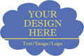Custom Stickers 70-1000 Personalized Labels for Birthday Party Wedding, Customized Stickers for Business Logo(Cloud)
