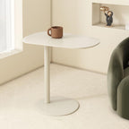 Modern C-Shaped End Table, Small Sofa Side Table Metal Side Table for Couch and Bed Snack Table Tray Table for Living Room Bedroom