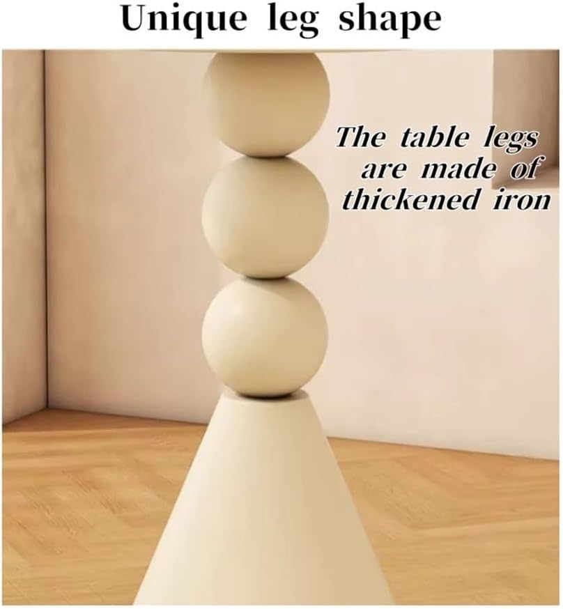 Modern Side Tables, Small Apartment Coffee Table, Iron Design Round End Tables, Suitable for Balcony Living Room, Bedroom Night Stand