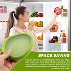 Avocado Saver and Holder - Reusable Storage Containers for Fridge - Avocado Pods, Avocado Keeper, Veggie Savers – Silicone Food Saver for Half Cut Avocados