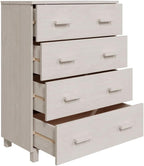 Modern White Sideboard with Smooth Sliding Doors, Solid Pinewood and MDF Construction for Living Room Dining Area Storage, Spacious Cabinet with Clean Lines and Durable