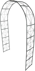 Metal Garden Arch 7.2ft High X 4.5ft Wide Garden Arbor for for Climbing Plants Roses Vines, Outdoor Garden Lawn Backyard Patio, Garden Wedding Party Decoration