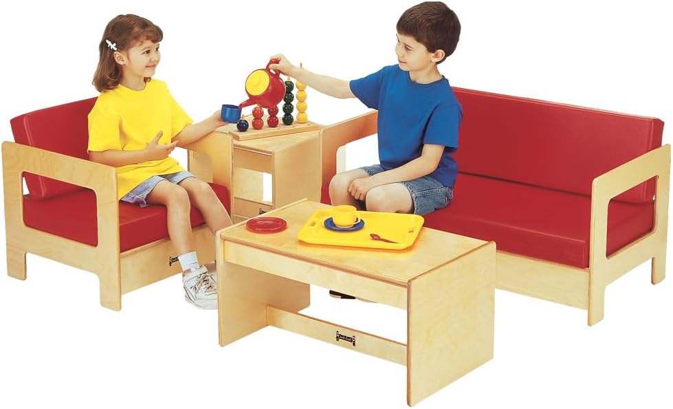 Jonti-Craft 0375JC Living Room Couch, Red