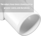 4PCS 1-1/2Inch Elbow Fittings, 4-Way Heavy Duty PVC Pipe Fitting, Corner Fitting for Water Supplies & DIY Garden Shelf