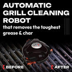 Grillbot Automatic Grill Cleaning Robot with Nylon Brushes, BBQ Grill Cleaner, Grill Brush, Grill Scraper, BBQ Accessories (Black Grillbot)