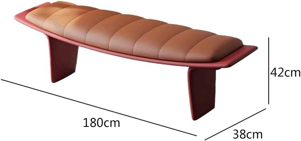 Modern Upholstered Long Bench for Living Room and Home Use Leather for Bedroom and Bed end Entryway(XXL)