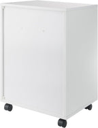Winsome Halifax Mobile Storage Cabinet with 5 Drawers in White, Stylish & Functional Home Storage Cabinet for Filing, Kitchen Organization, Moveable Furniture for Office, Dorms, Apartments