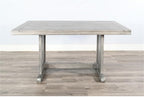 Pemberly Row Contemporary Wood Rectangular Dining Table, Gray Finish, 30''Hx60''Wx38''D, Sleek Minimalist Design, Sturdy Durable Construction, Modern Style Dining Room Table for Small Spaces