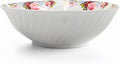 Lynns Paradise Philomena 9-Inch Big Bowl, Set of 3, Pink; Heavy Duty; Chip Resistant; Lead and Cadmium Free; Freezer to Oven Safe up to 500°F