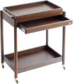 Minimalist Side Table Retro Country Style Small Trolley Movable Sofa Side Table Beverage Cart Dining Room Handcart