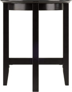HomeStock Boldly Bohemian End Table - Artistic Design with Rich Espresso Finish, Perfect Accent Piece for Eclectic or Contemporary Interiors