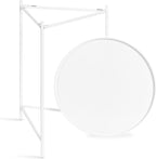 Kate and Laurel Ulani Modern Nesting Side Table, Set of 2, White, Sophisticated Glam End Tables for Storage and Display