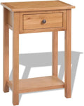Console Table, Solid Oak Wood, 29.5 Tall, Ample Storage, Perfect for Living Room or Entryway, Durable Design, Versatile Style