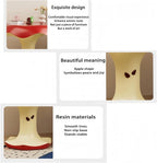 Cute Apple-Shaped Accent Table, Resin Fruit-Shape Side Tables, Small End Table Living Room, Sofa, or Reading Corner