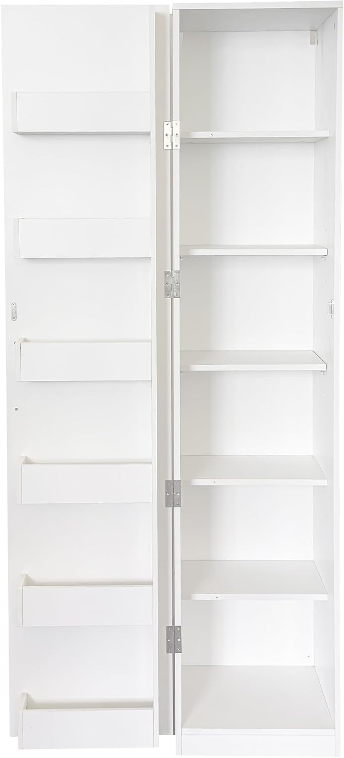 Modern Freestanding Kitchen Pantry Cabinet,Wooden Storage Cabinet with Doors & Shelves, Tall Buffet Sideboard for Kitchen, Living Room and Dinning Room
