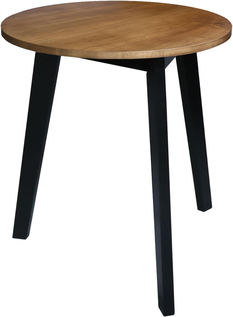 Three-Legged 23" W Round Side Modern Table with Solid American Hardwood Top