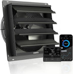 AC Infinity AIRLIFT T14, Shutter Exhaust Fan 14" with WiFi Temperature Humidity Controller, EC-Motor Wall Mount Ventilation and Cooling for Sheds, Attics, Workshops, and Greenhouses