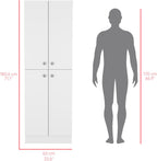 Pantry Cabinet Coahoma, Kitchen, White
