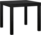 Oak Finish End Table – Sturdy, Water-Resistant, Minimalist, Easy Assembly for Small Spaces, 20” W x 20” D x 17.5” H (Black Oak)