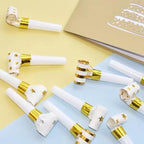 25pcs Party Blowers,Gilding Noisemakers Party Blowouts Squawkers Fringed Noise Maker,Birthday Noisemakers Birthday Blow Horns Party Whistles (25PCS Gold)