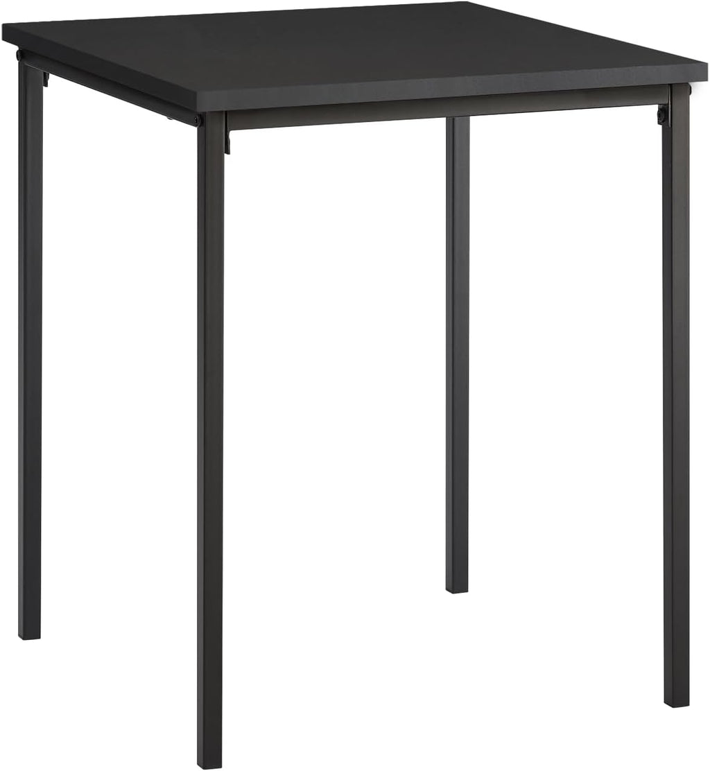 Monarch Specialties I 3827 Accent Table, 22" H, Side Table, End, Small, Nightstand, Square, Bedroom, Living Room, Black Laminate, Black Metal, Contemporary
