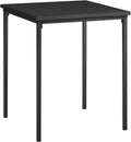 Monarch Specialties I 3827 Accent Table, 22" H, Side Table, End, Small, Nightstand, Square, Bedroom, Living Room, Black Laminate, Black Metal, Contemporary