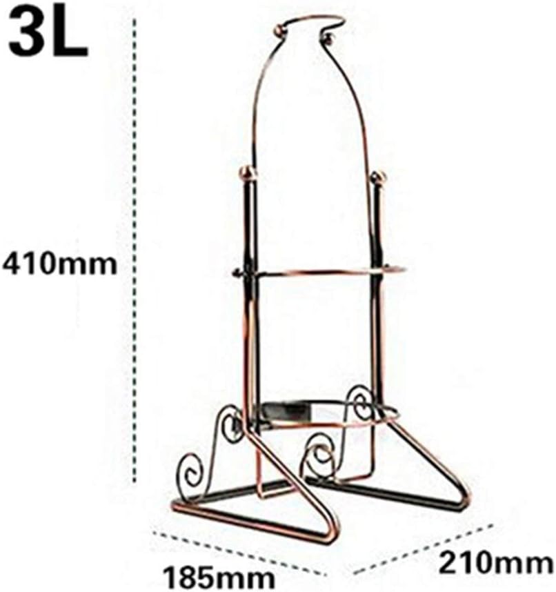 Stainless Steel 1.5L 3L 5L Large Retro Bottle Wine Holder for Home Decor (Size : 19 * 16 * 32cm)