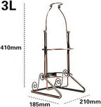 Stainless Steel 1.5L 3L 5L Large Retro Bottle Wine Holder for Home Decor (Size : 19 * 16 * 32cm)