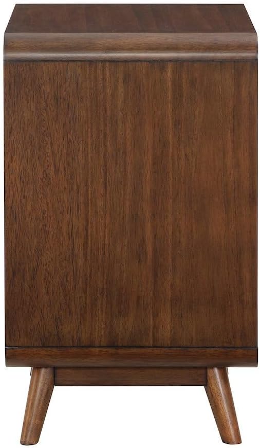 Starlight Canyon Home Brown Wooden Nightstand with Drawer - 1 Drawer Side Table for Bedroom with Lower Shelf Storage for Living Room or Bedside Use