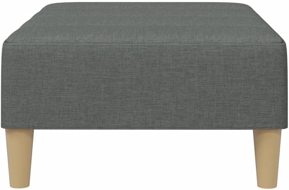 Modern Fabric Footstool with Plywood Frame, 30.3x21.7x12.2 Inches, Sturdy Footrest for Sofa or Recliner, Cozy and Stable Design for Living Room