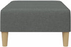 Modern Fabric Footstool with Plywood Frame, 30.3x21.7x12.2 Inches, Sturdy Footrest for Sofa or Recliner, Cozy and Stable Design for Living Room