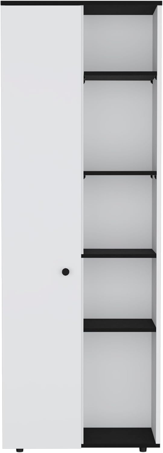 Kitchen Pantry Storage Cabinet with and Five Interior and Exterior Shelves,Storage Cabinet