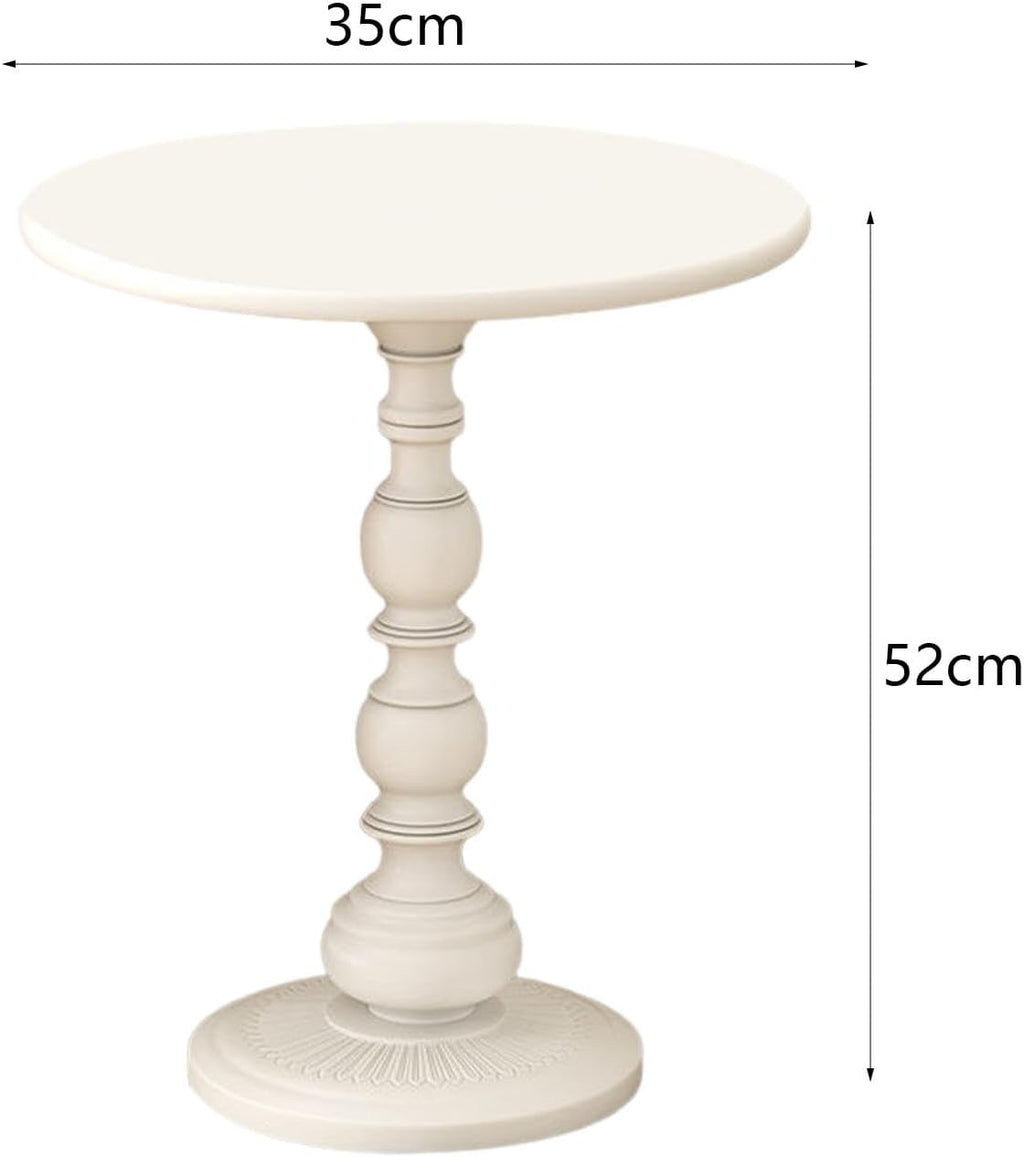 Coffee End Table Couch Table Modern Matte Finished Bedside Table Small End Table for Dorm Indoor and Outdoor, Black Small(White Small)