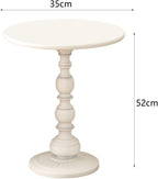 Coffee End Table Couch Table Modern Matte Finished Bedside Table Small End Table for Dorm Indoor and Outdoor, Black Small(White Small)