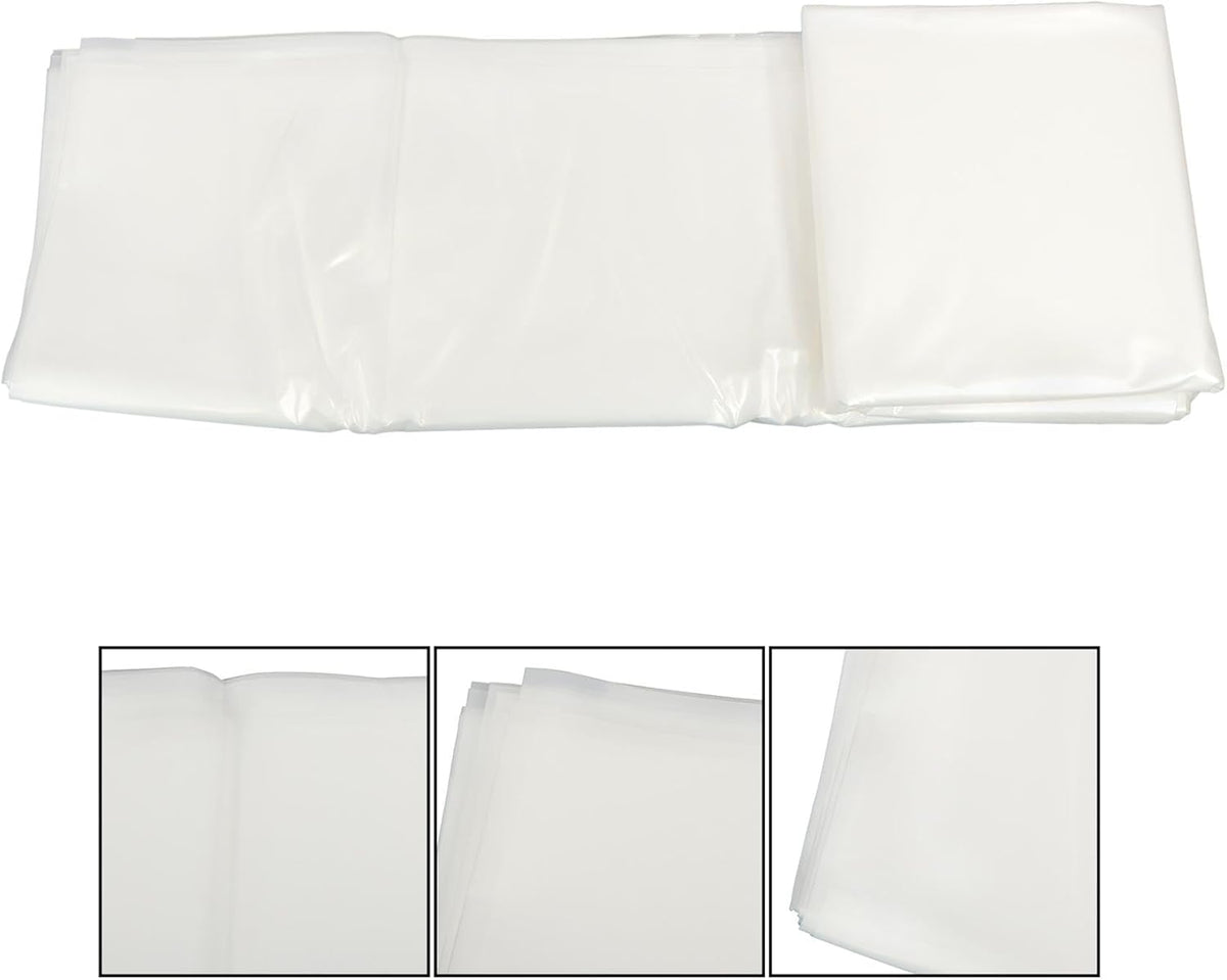 20 x 40FT Greenhouse Plastic Sheeting, 6 Mil Heavy Duty Clear Polyethylene Film, Covering for Gardening, Farming