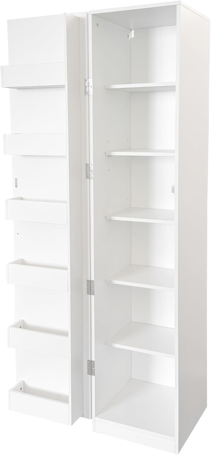 Modern Freestanding Kitchen Pantry Cabinet,Wooden Storage Cabinet with Doors & Shelves, Tall Buffet Sideboard for Kitchen, Living Room and Dinning Room