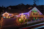 KAQ 115FT 300LED Multi-Colored String Lights Indoor/Outdoor Waterproof with 8 ModesTwinkle Plug in Warm White Lights for Outside Garden Bedroom Christmas Tree Decorations (Multicolor)