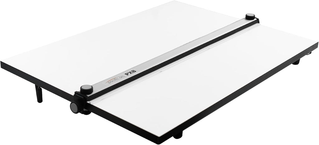 Pacific Arc Table Top Drawing Board with Parallel Bar, White, 30 inches by 42 inches