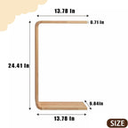 Small Side Table for Couch C-Shaped End Table Solid Wood Sofa Table Living Bedroom Item Placement Bedside Table